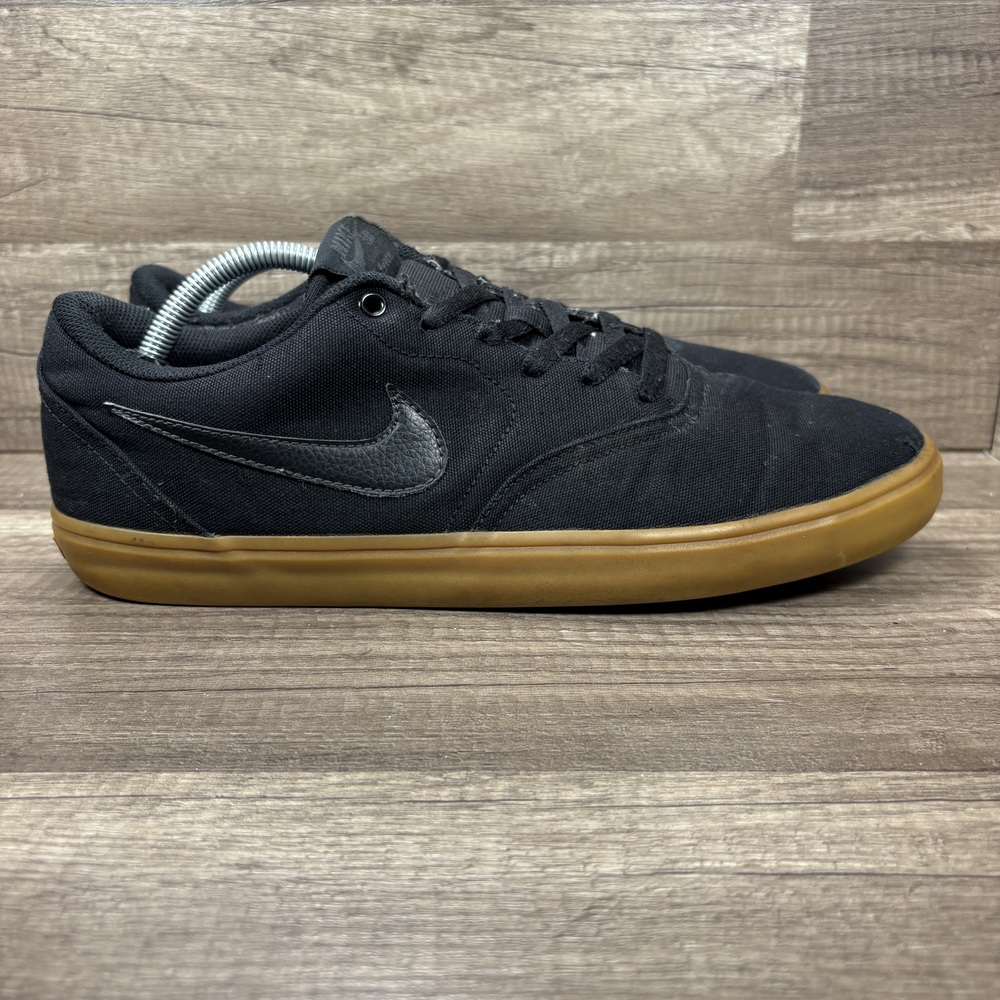 Nike SB Check Black Mens US Size 11.5 EUR 45.5 843896-009 Sneakers